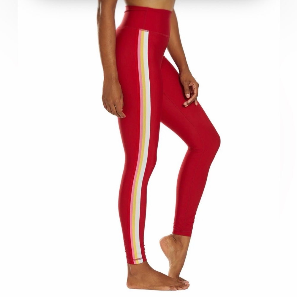 Spiritual Gangster 7/8 Legging Dahlia Red XS - Picture 2 of 9